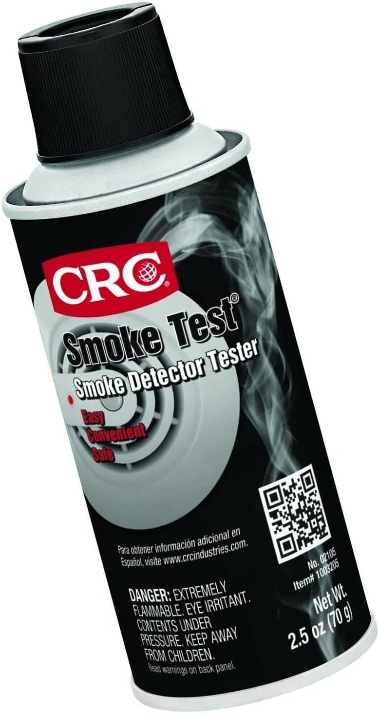 CRC 2105 Smoke Test Liquid Smoke Detector Tester - 2.5 oz Aerosol Spray - Image 1